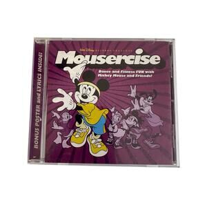 Mousercise by Disney CD 2005 Walt Disney Bonus Poster Shoe Tags Dance Fitness
